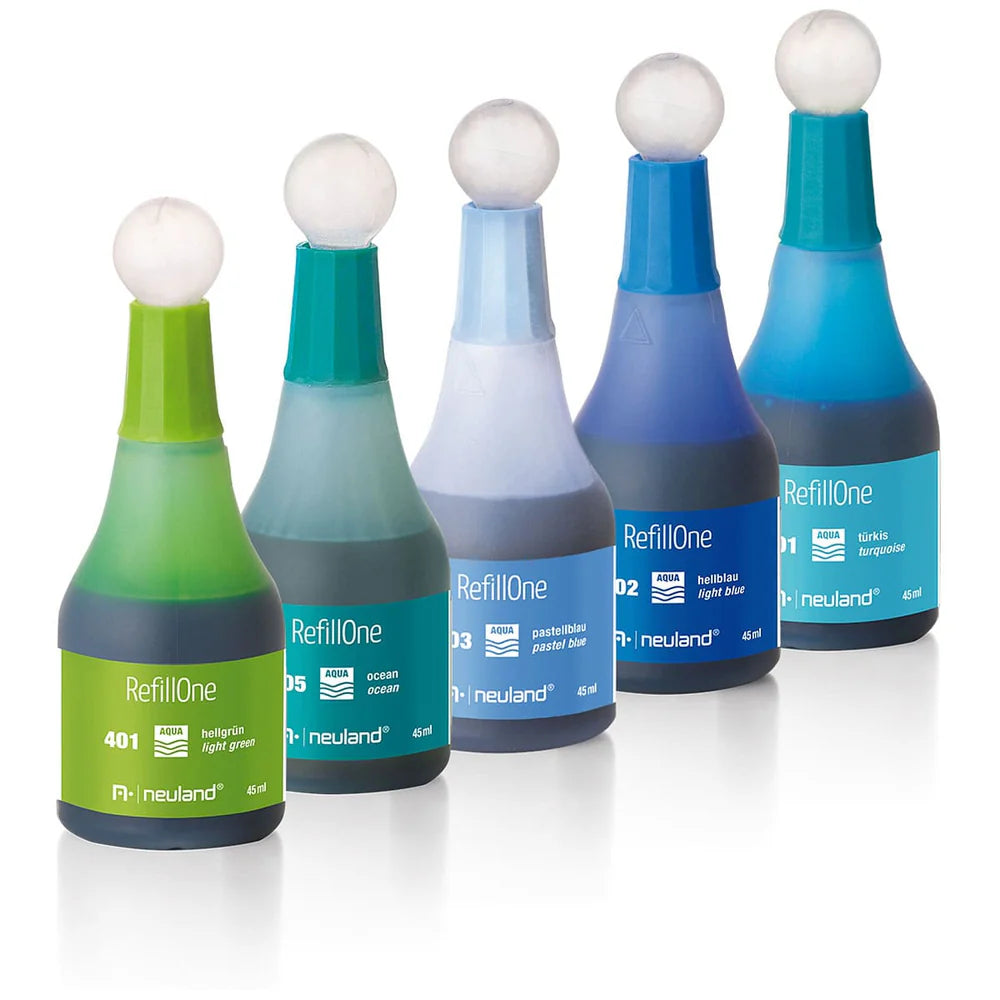 Refill Ink RefillOne, Water-based, Colour Sets of 5