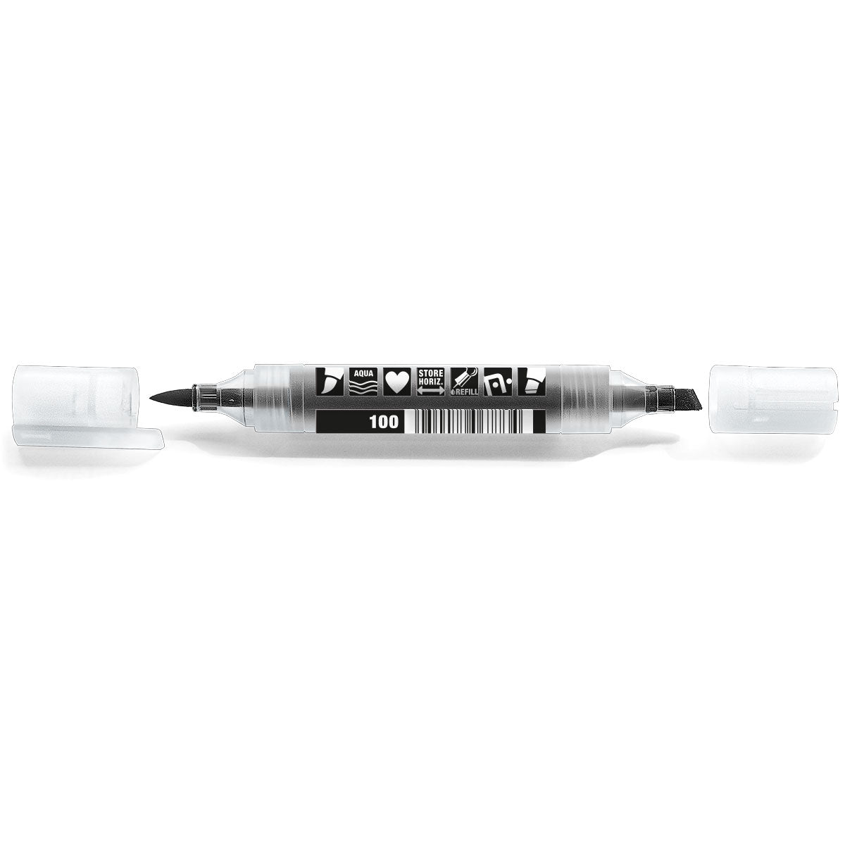 Neuland TwinOne®, chisel-and-brush nib - Drawn In