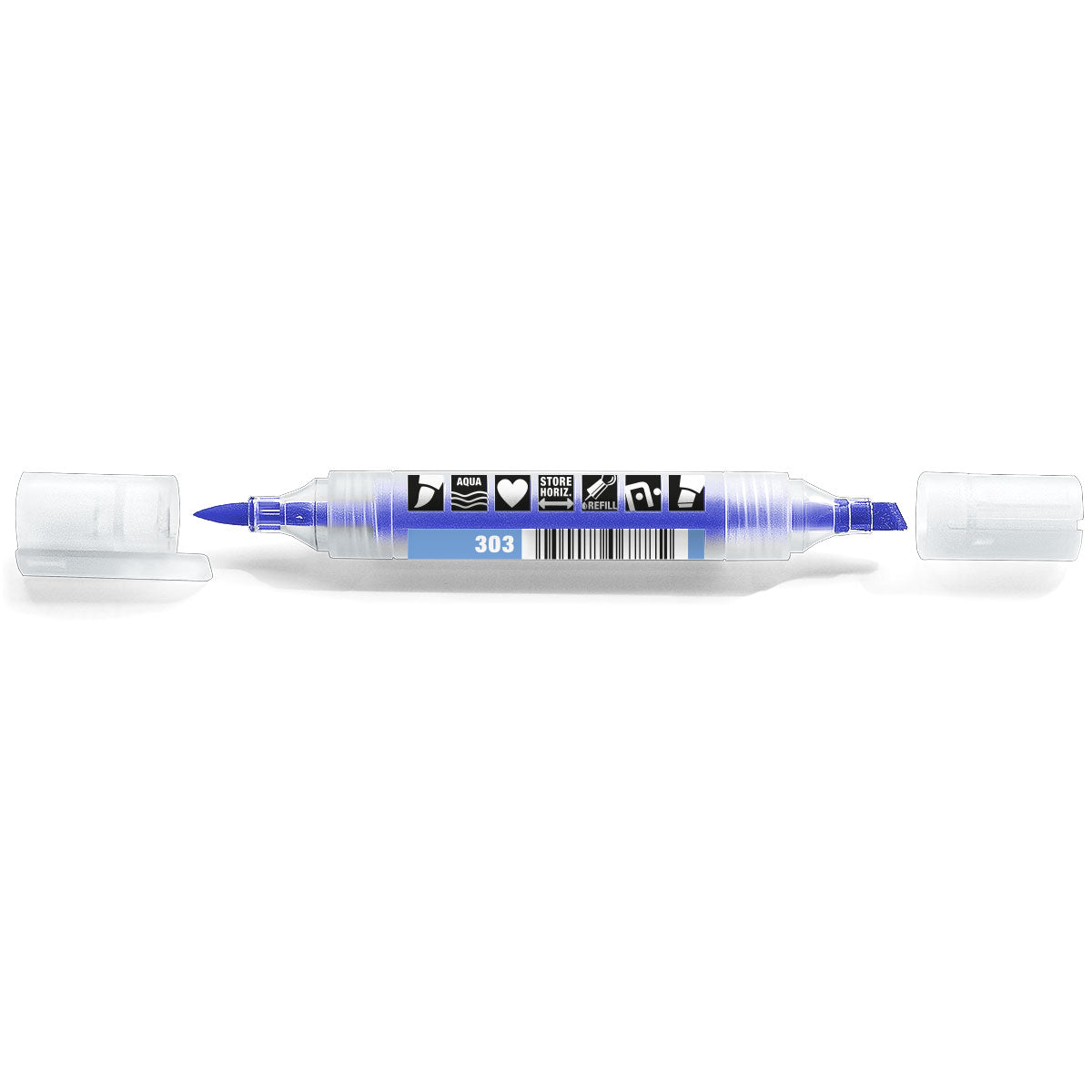 Neuland TwinOne®, chisel-and-brush nib - Drawn In