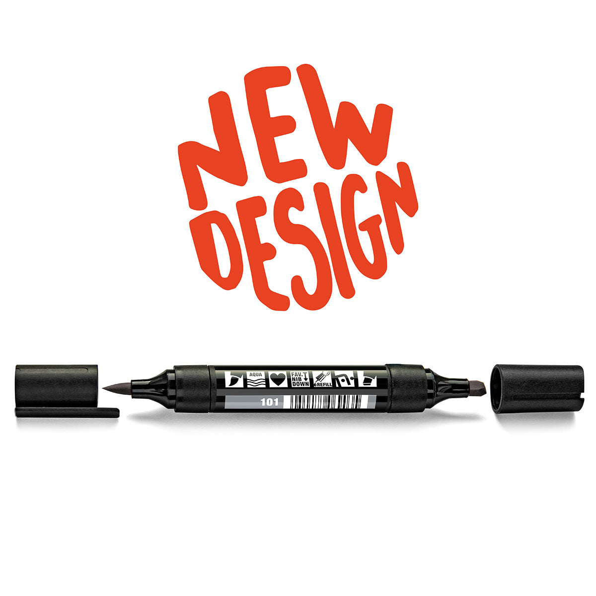 Neuland TwinOne®, chisel-and-brush nib - Drawn In